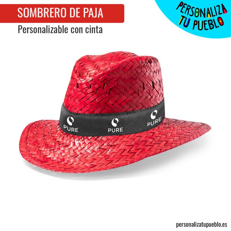 SOMBRERO SPLASH rojo personalizado